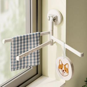 무타공 흡착식 회전 다용도 행주걸이 수세미걸이 고무장갑 수건걸이