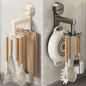 무타공 흡착식 회전 조리도구걸이 국자 키친툴 주방거치대