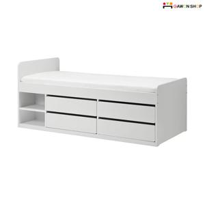 SLAKT/AGOTNES 수납공간이 많은 싱글침대 풀세트 (200x90cm/매트리스포함)