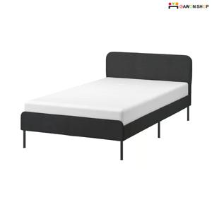 SLATTUM/AGOTNES 쿠션 프레임 퀸 침대 풀세트 (200x150cm/매트리스포함)