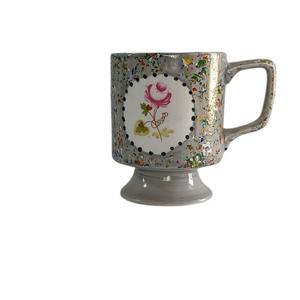 피에 뿌앙 로즈버드 그레이  머그컵 커플 명품 예쁜 골드 이니셜 각인 집들이 선물