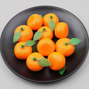 잎사귀 귤 모형 밀감 A 3.4cm 10개 과일모형