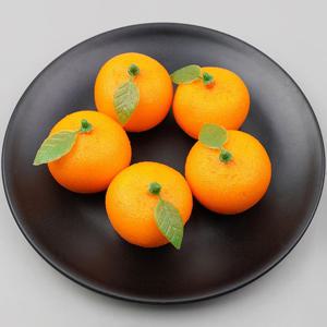 잎사귀 귤 모형 밀감 B 4.3cm 5개 과일모형