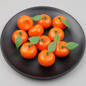 잎사귀 귤 모형 밀감 C 3.3cm 10개 과일모형
