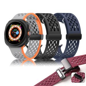 갤럭시워치울트라 47mm 마그네틱 디버클 메쉬 실리콘 스트랩 자석 폴딩 밴드 시계줄