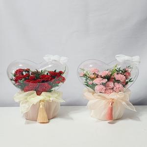 카네이션 비누꽃 플라워 하트아크릴꽃볼 풍선 부모님 어버이날 스승의날 기념일 선물