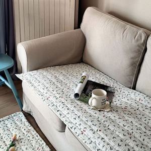 체리 여름 쇼파패드 쿨 시어서커 소파 매트 깔개 커버 3인 4인