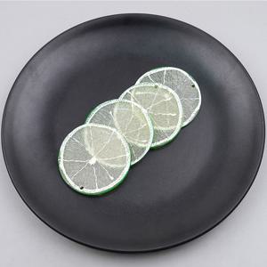 슬라이스 라임 모형 그린 반투명 5cm 4개 과일모형