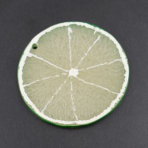 슬라이스 라임 모형 그린 불투명 5cm 과일모형