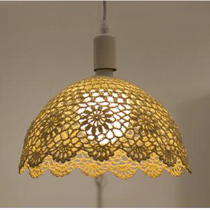 카페 분위기 감성 레이스 조명갓 전등 커버 침실 거실 무드등 식탁 인테리어 천장 스탠드 등