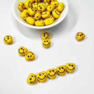 스마일 비즈 재료 만들기 키링 팔찌 악세사리 공예 부자재 끈갈피 DIY