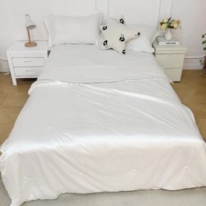 2026년 하나침장 냉감사이불 실크스판덱스 화이트, S(싱글)