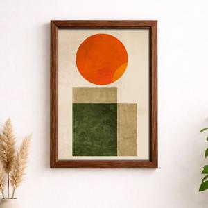 Urban Sunset - 미니멀 추상 레트로 인테리어 포스터 (A4~A1)