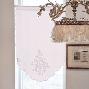 라 콜렛 내추럴 리프 자수 창바란스 커튼-핑크 (CBMV19-PK)