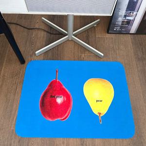 블루 페어 팝아트 빨아쓰는 소프트 규조토 아트 발매트