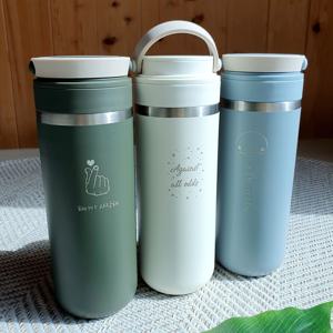 주문제작 문구 그림 각인 손잡이텀블러 메트로 투웨이475ml