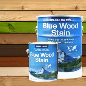 블루우드스테인 3.5L 16L / 방부목 데크 나무 투명 오일 스테인 스태인