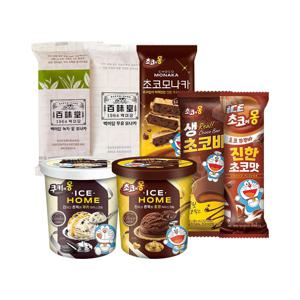 남양 초코에몽 & 백미당 아이스크림 바 골라담기 / 초코에몽 쿠키에몽 우유 녹차팥 모나카