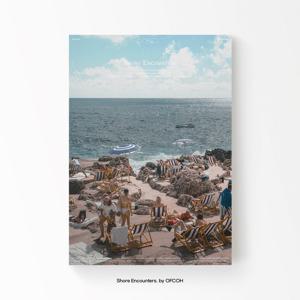 Shore Encounters 포스터 (여름 바다 해변 블루오션 액자, 방꾸미기)