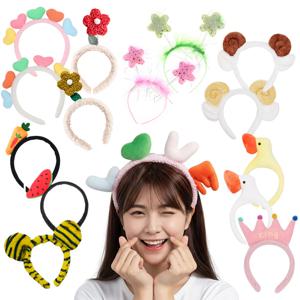 파티 머리띠 헤어밴드 동물 리본 LED 인생네컷 놀이동산 선물 생일 생신