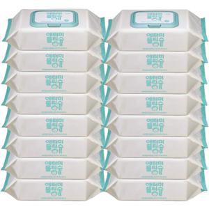 프리미엄 아기 물티슈 캡형 70매입 x16팩