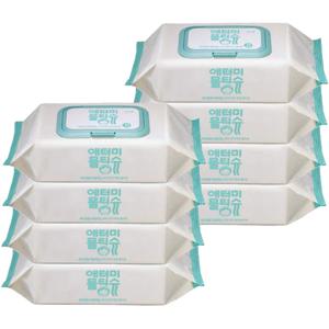 프리미엄 아기 물티슈 캡형 70매입 x8팩