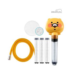 대림 디클린 카카오샤워기(춘식이)+항균플러스 리필필터+세라믹볼+샤워호스 SET