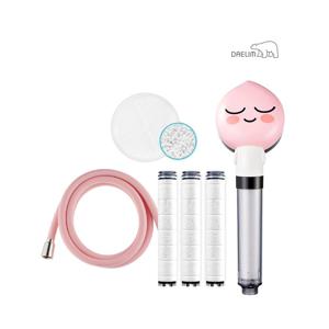 대림 디클린 카카오샤워기(어피치)+항균플러스 리필필터+세라믹볼+샤워호스 SET
