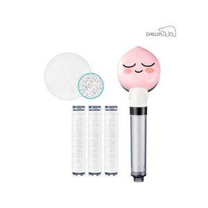 대림 디클린 카카오 샤워기(어피치)+항균 플러스 리필필터(3개입)+세라믹볼 SET