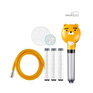 대림 디클린 카카오샤워기(라이언)+항균플러스 리필필터+세라믹볼+샤워호스 SET