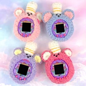 다마고치 파라다이스 케이스 솜사탕베어 뜨개케이스