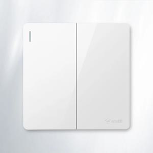 클래식 유럽형 전기 전등 노출 2구 스위치 커버 화이트