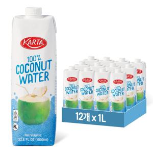 카르타 코코넛 워터 1L, 12개