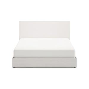 르블랑 침대 플랫형 화이트 Q (퀸), 아이리스 매트포함, 미디움타입