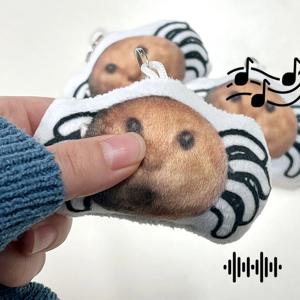 소리나는 노래 사운드 킹받는 표정 햄스터거미 키링