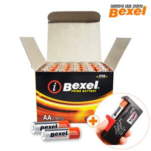 도어락 리모컨 프라임 알카라인 건전지 벌크 AA 20알+잔량측정기