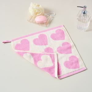 버블하트 핸드타월 34X34cm 65g PINK