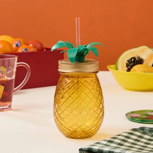 파머스클럽 아크릴 빨대텀블러 파인애플