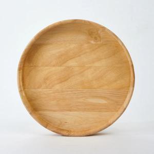 내추럴우드 원형 핸들트레이 30cm