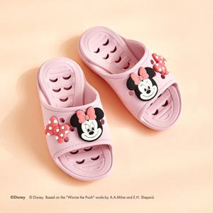 디즈니 미니 PVC 물빠짐 아동욕실화 150mm PINK