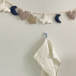 [10+1]정련된 4겹 강화 소창 흡수력 좋은 먼지 없는 목욕 고리 순면 수건