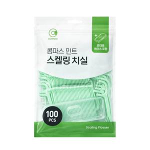 민트 스켈링 치실 y자형 100pcs 케이스포함