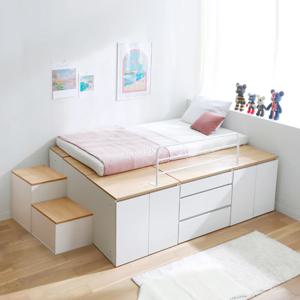 E0등급 엘리브 올인 퀸 벙커 수납침대 가드형 계단2 ys123-1