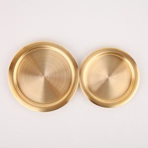 아게다 빈티지 무광 골드 컵받침 코스터 2size / 디저트 접시 플레이트 앞접시