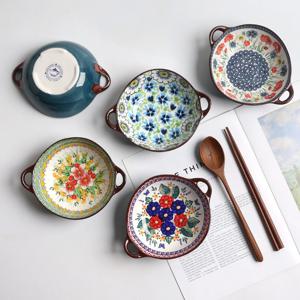 뉴블루가든 도자기 폴란드풍 손잡이 찬기 소 5p 세트