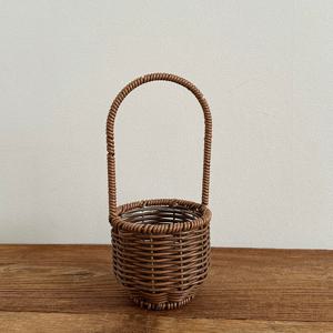 미니 라탄 꽃바구니 재료 (원형)