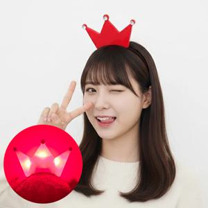 LED 레드 램프 왕관 파티머리띠 행사 콘서트 파티 축제 놀이 단체 빛나는 소품
