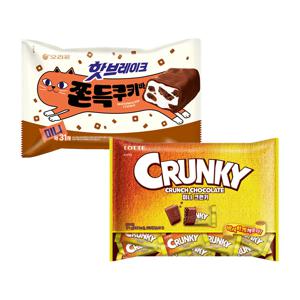 핫브레이크 쫀득쿠키바 352g + 미니 크런키 171g