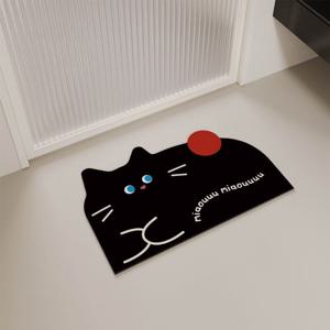 [해외] 귀여운 고양이 규조토 발매트 미끄럼방지 매트 욕실매트 화장실매트 4colors