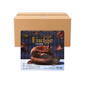 청우 초코퍼지쿠키 165g x 10개 진한초코 초코쿠키